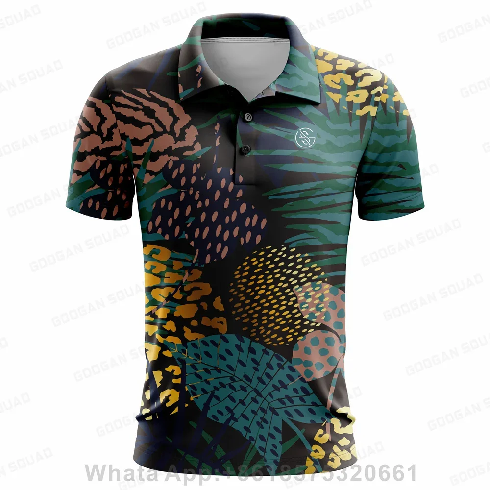 Googan Squad Men's Outdoor Sports Polo Shirt Plus Size Short Sleeve Polo T-Shirt Fishing Golf Clothing Quick Dry Casual Tops view 5