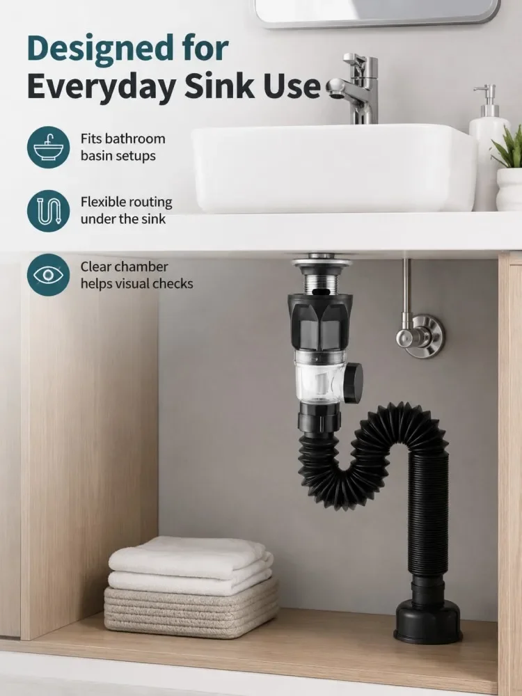Bathroom Sink Drain Kit Image 3