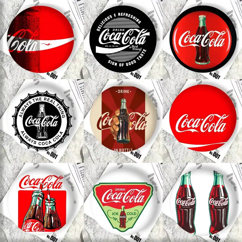 C-COCAS-COLAS insignias alfileres solapa alfileres sombrero broches regalos decoración mochilas anime