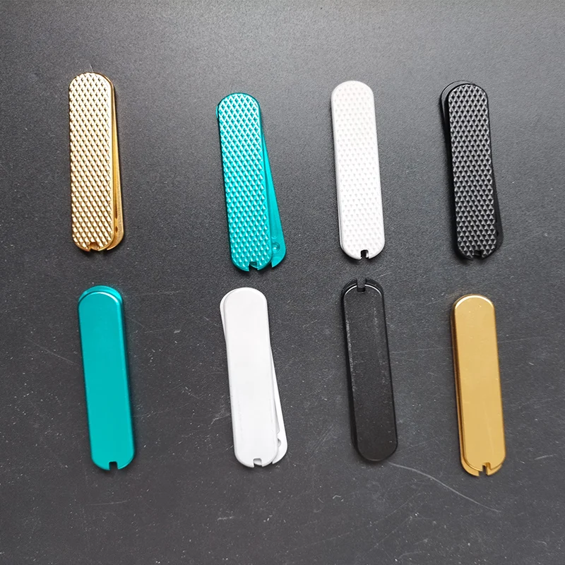 

8 цветов, 8-ми цветные накладки из алюминиевого сплава для рукояток ножей Victorinox Swiss Army 0.6463, NailClip 580, для самостоятельного изготовления и замены деталей ножей