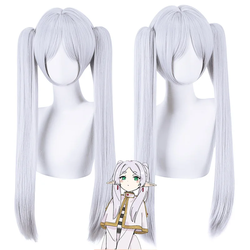 

Synthetic Cosplay Wig Anime Style Long Wavy Lavender Silver Hair Natural Scalp Top Heat Resistant Costume Party Accessory