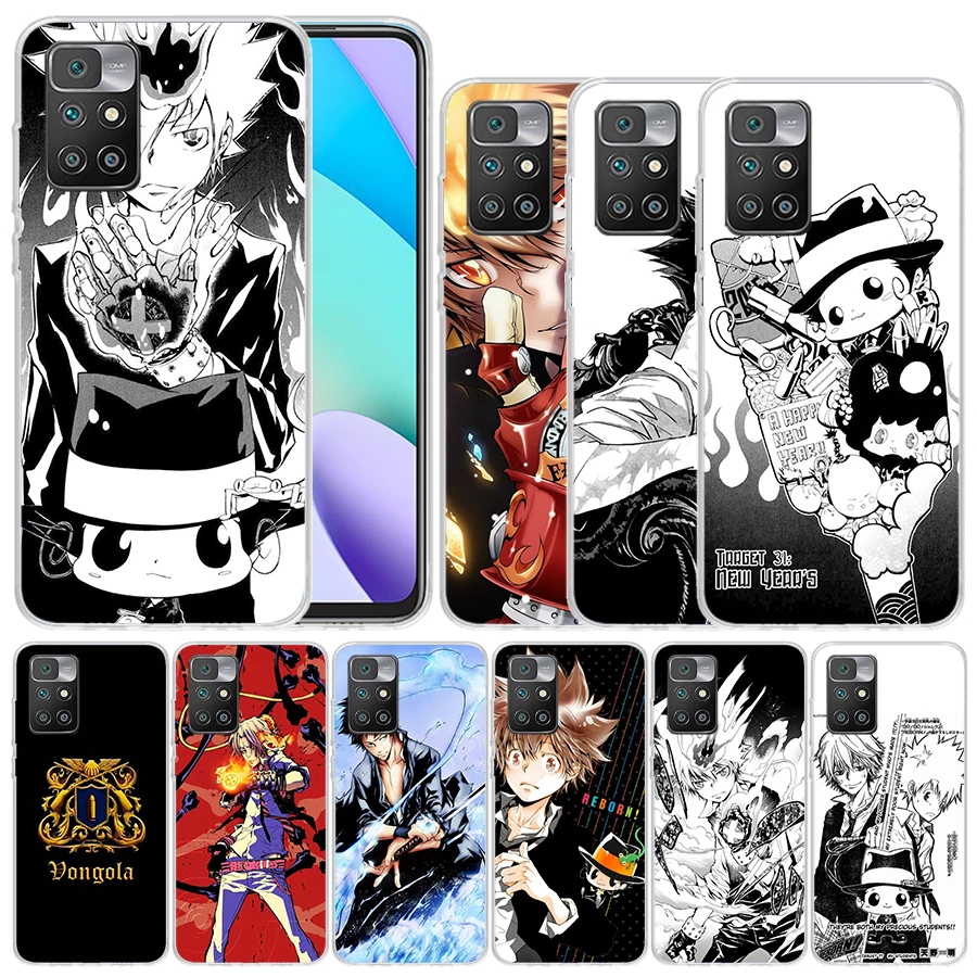 Katekyo Hitman Reborn Soft Cover for Redmi 12 12C 10 10A 10C 9 9A 9C 9T Print Phone Case 8 8A 7 7A K20 6 Pro 6A S2 K40 Pattern C