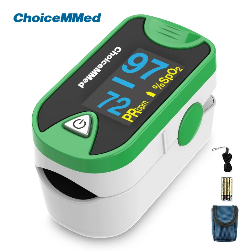 

ChoiceMMed Fingertip Oximetro OLED Digital Finger Pulse Oximeter Blood Oxygen Saturation Monitor SPO2 Heart Rate Meter MD300C26