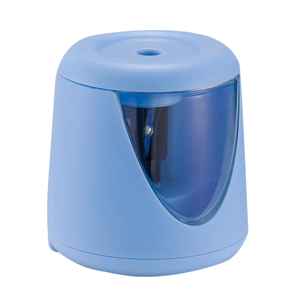 

Electric Pencil Sharpener Portable for Students Operated Kids Knife Automatic Plastic Sharpeners Sky-blue Pupils Office