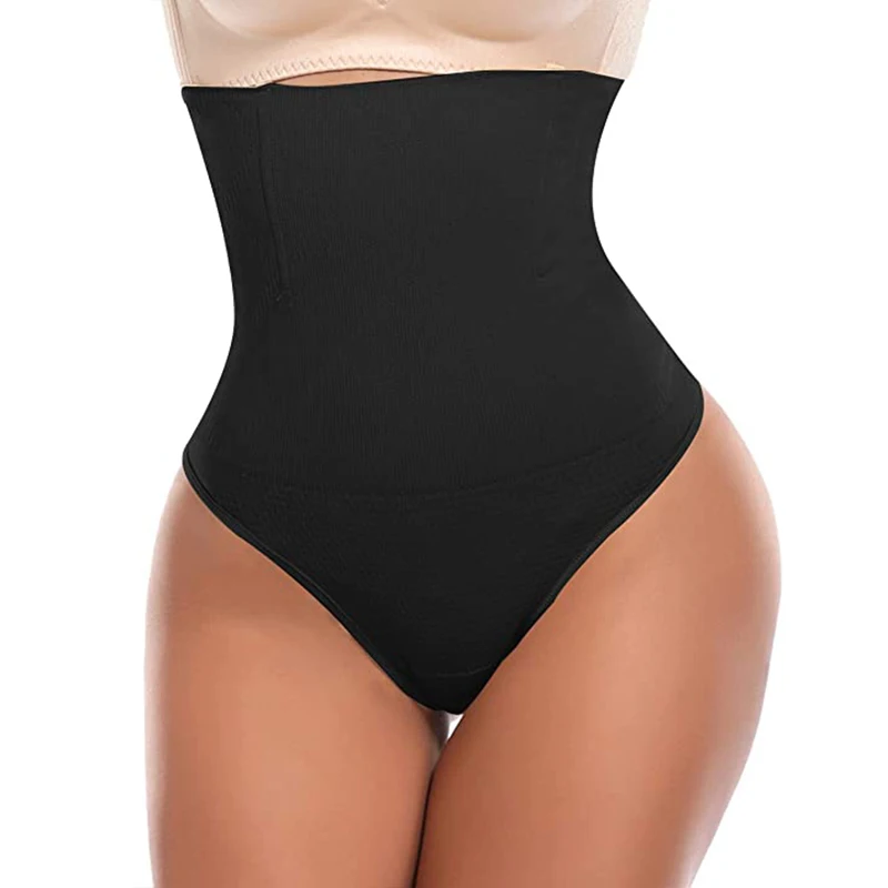 XS High Waist Tummy Control Thong Breathable  Plus Size Shapewear Underwear Women Tummy Tuck Panties Girdle Shaper Waist Trainer