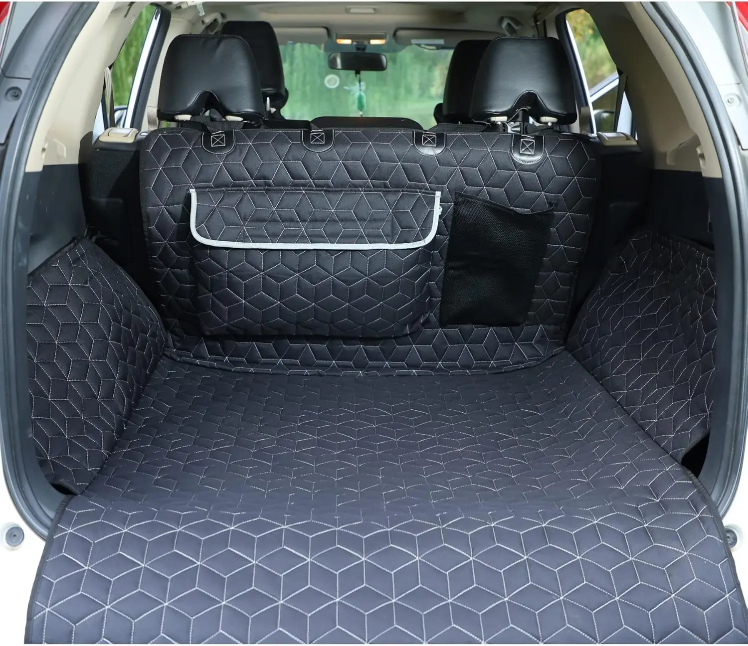 

Waterproof SUV Dog Cargo Liner with Bumper Protector, Durable Pet Seat Cover for CRV RAV4 Q5 CX5