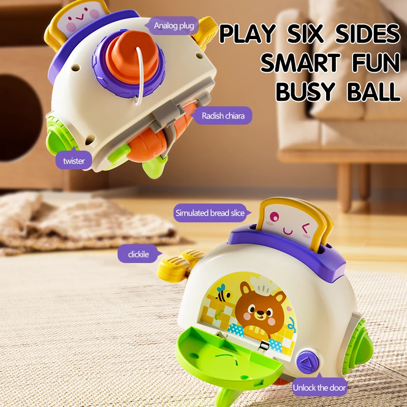 Montessori Sensorisches Spielzeug Baby Beschäftigt Würfel Aktivität Reise Spielzeug Pädagogisches Lernen Zappeln Spielzeug für Feinmotorik Kinder Geschenk – Detail 36