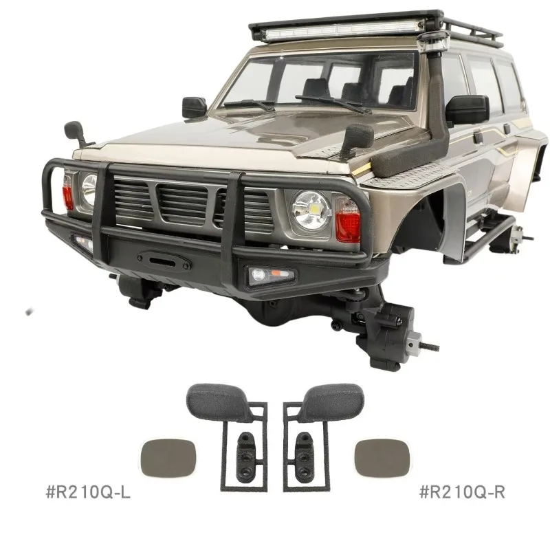 RC Car climbing car front mirror hood front rearview mirror for 1/10 RC Crawler YK4107 TRX4 Nissan Mitsubishi Parts