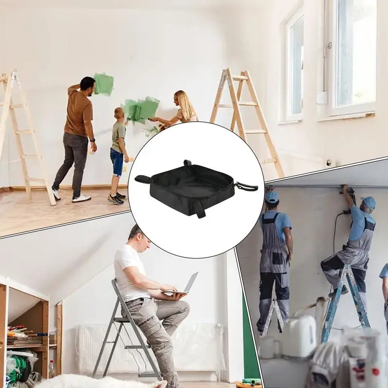 Portable Tool Bag For Ladder Portable Ladder Storage Bag Large Opening Design Storage Tool For Mechanics Plumbers Drywall