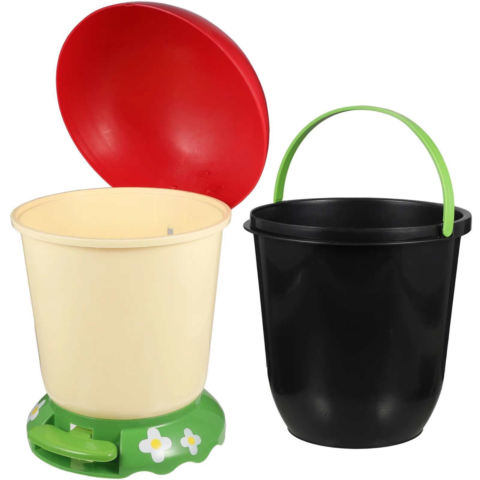 Pedal Trash Can Home Garbage Bucket Mushroom Box Living Litter Pail Household Organization Must Haves Pp Bin