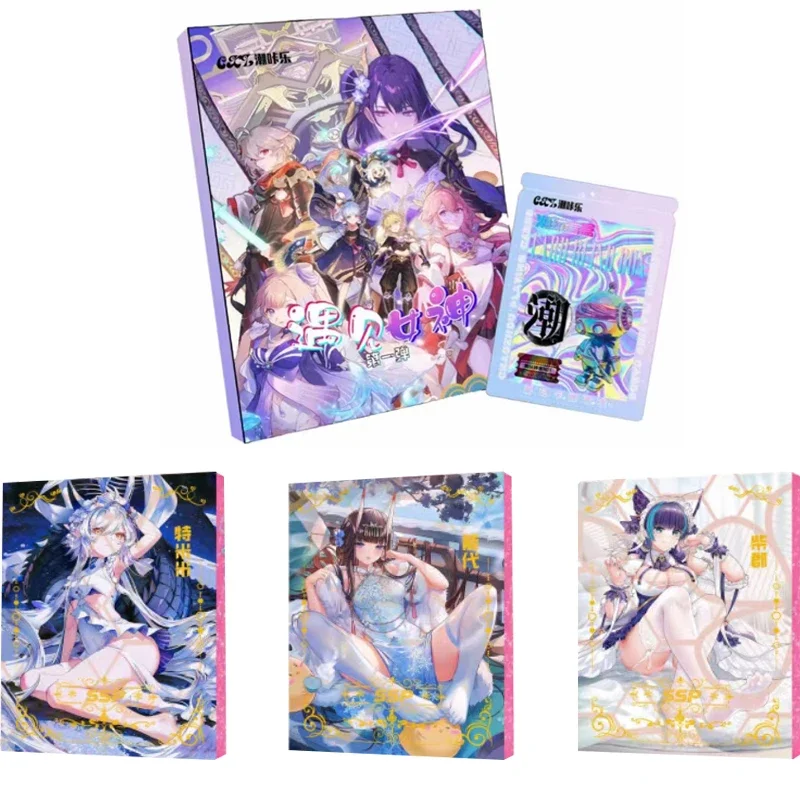 Sexy Girl Collection Cards Charm Goddess Chainsaw Man Games personaggio periferiche Girl Party costume da bagno festa Booster Box giocattoli per