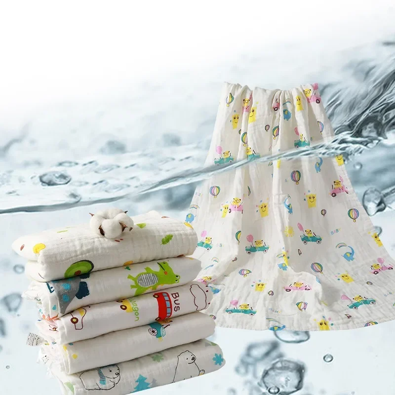 

Многофункциональное детское банное полотенце — впитывающее, приятное для кожи, прочное летнее дышащее одеяло для душа и одеяло для пеленания младенцев