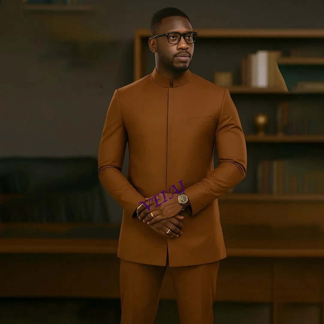 

Мужские деловые костюмы на заказ: комплект из 2 предметов (пиджак со скрытыми пуговицами и брюки), индивидуальный пошив, мужская одежда для бизнеса