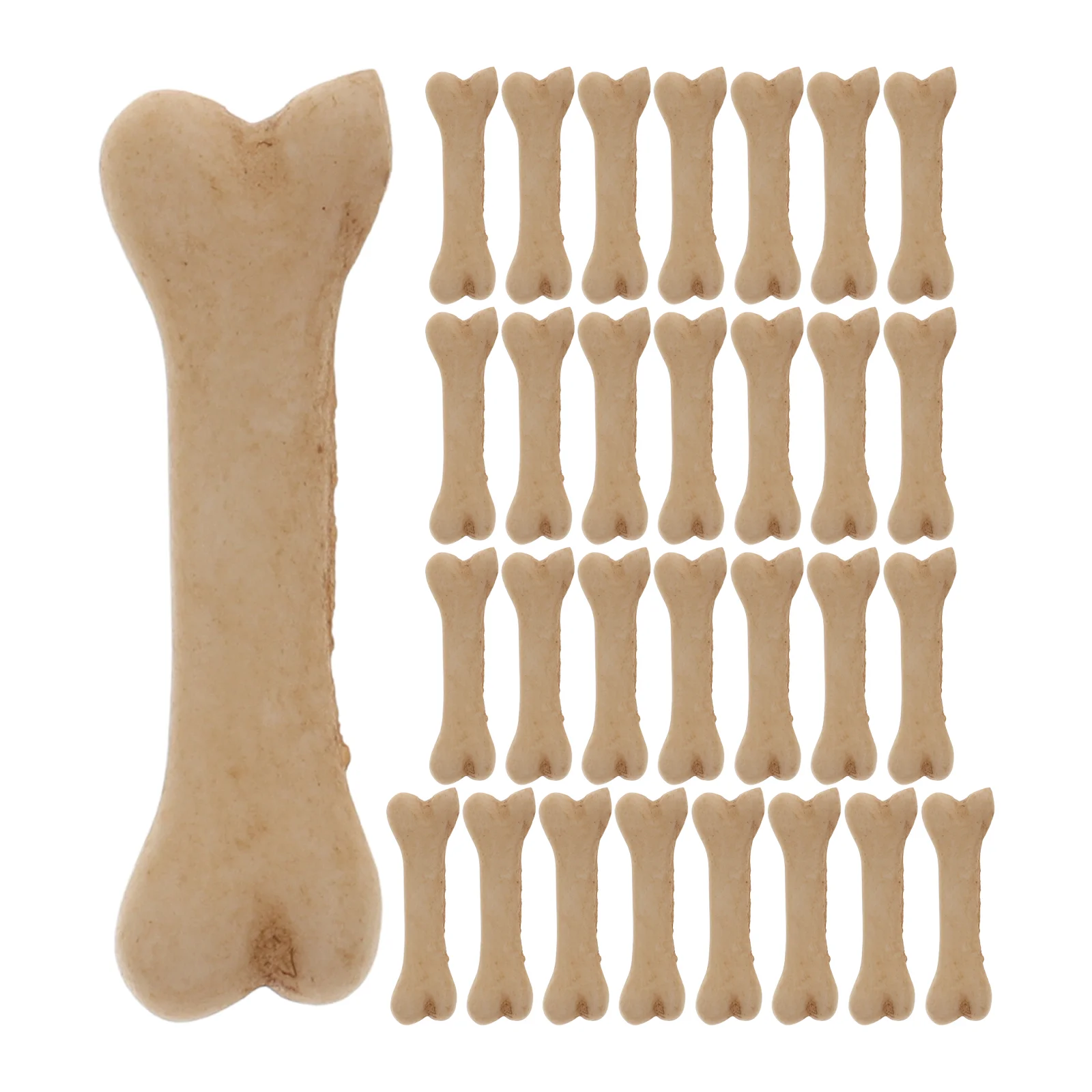 30 Pcs Halloween Bone Model Ornament Decorations Miniature Figurines Bones Figures Small Toy