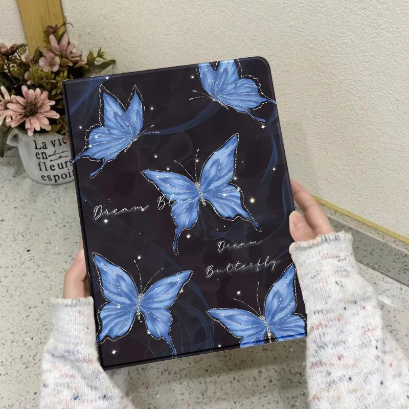 Capa protetora de borboleta bonita para ipad pro 11 ipad 10.2 7th 8th 9th 10th gen capa ipad air 6 5 4 3 10.2 10.9 mini 6 caso