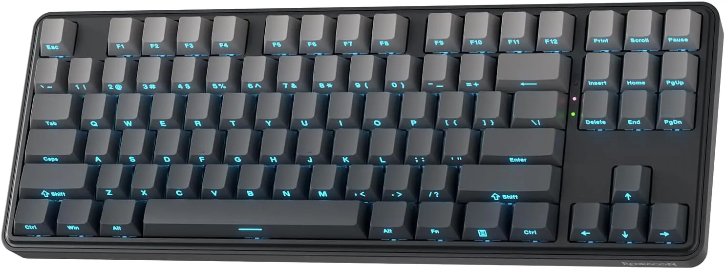 

Беспроводная игровая клавиатура RGB 80% TKL с горячей заменой переключателей, светодиодной подсветкой, PBT-кейкапами и шумоподавлением
