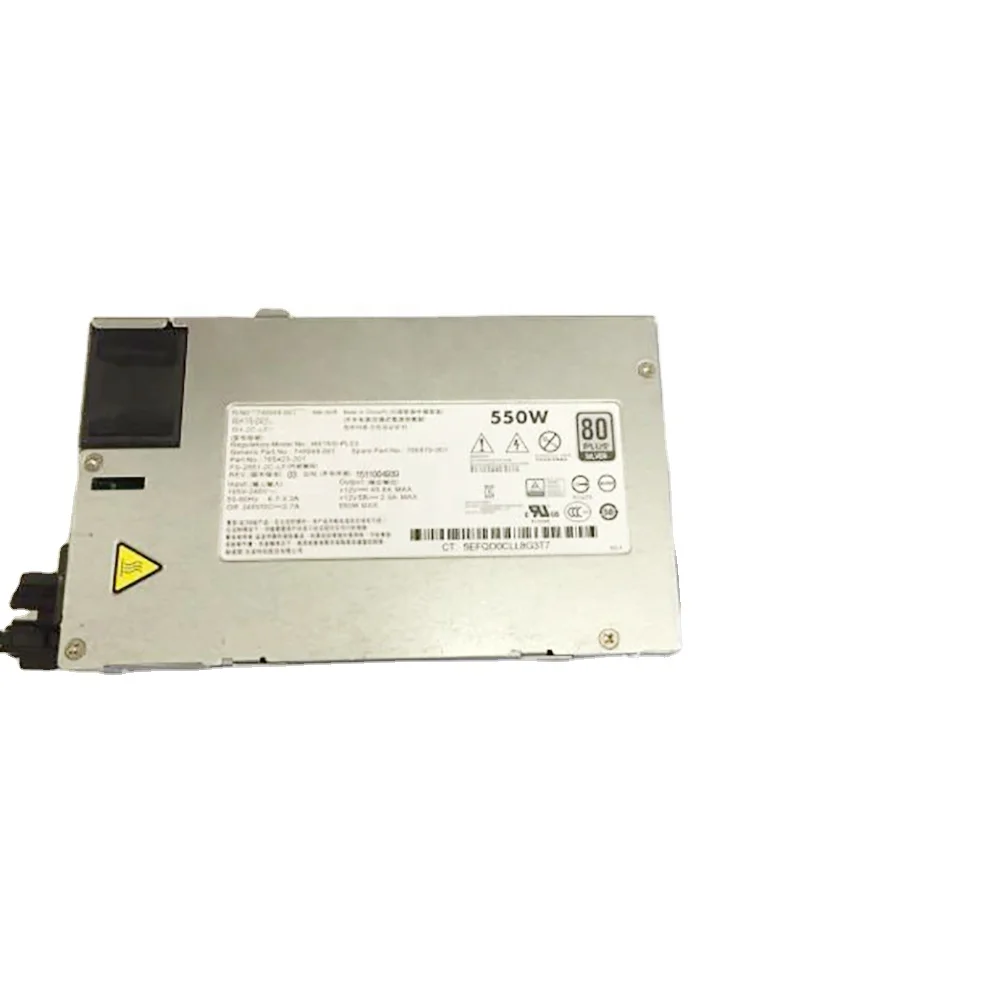 HSTNS-PL53 For HP DL160 180 G9 Gen9 Server Power Supply 748949-001 765423-201 550W