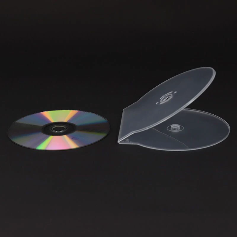 1/3Pcs Transparant Plastic Uit Één Stuk Ronde Schijfbehuizing Cd-Hoes Verdikte Cd Dvd-Schijf Doos Schijfkast Opbergdoos