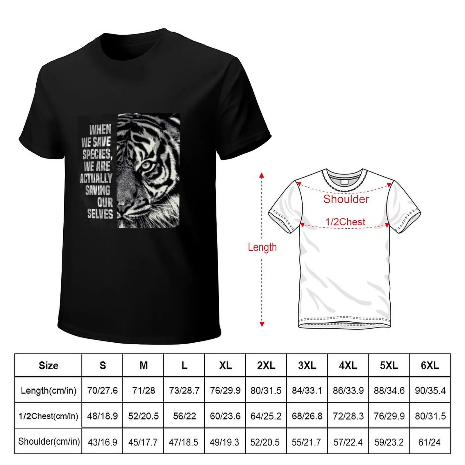 International tiger day (endangered animal tiger) T-Shirt Plus Size Lightweight Top