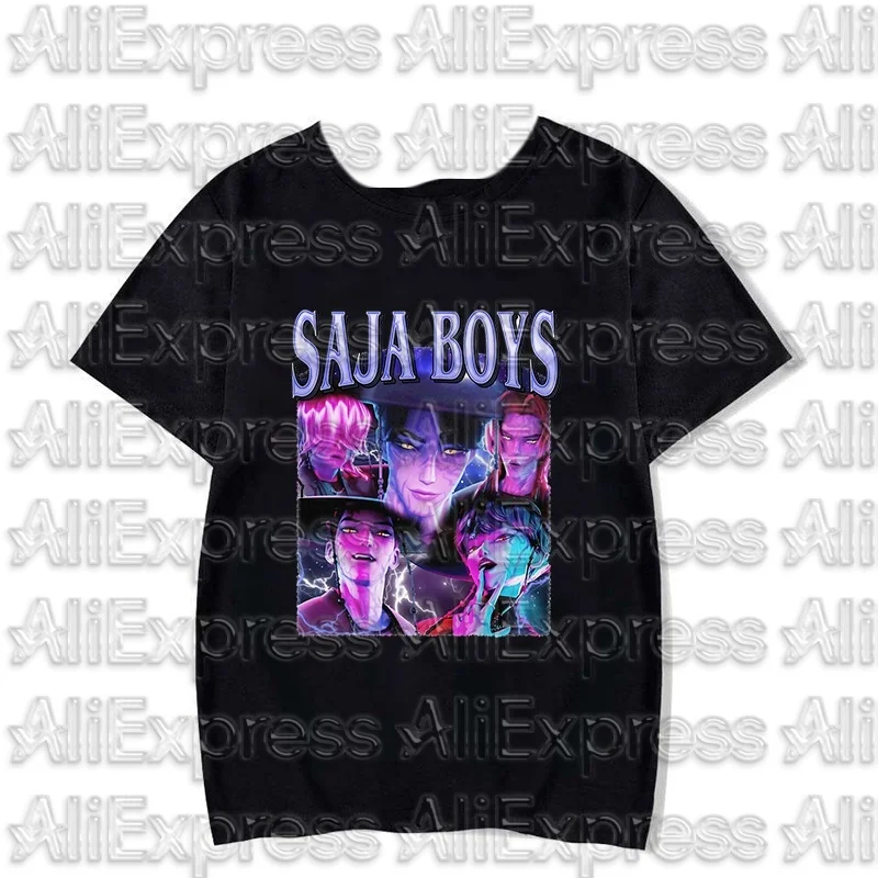 

MOTO Sleeved Harajuku Shirts Funny Graphic Tops Aesthetic Women Clothing Demon Hunters T-Shirt Casual Harajuku Short Sleeve