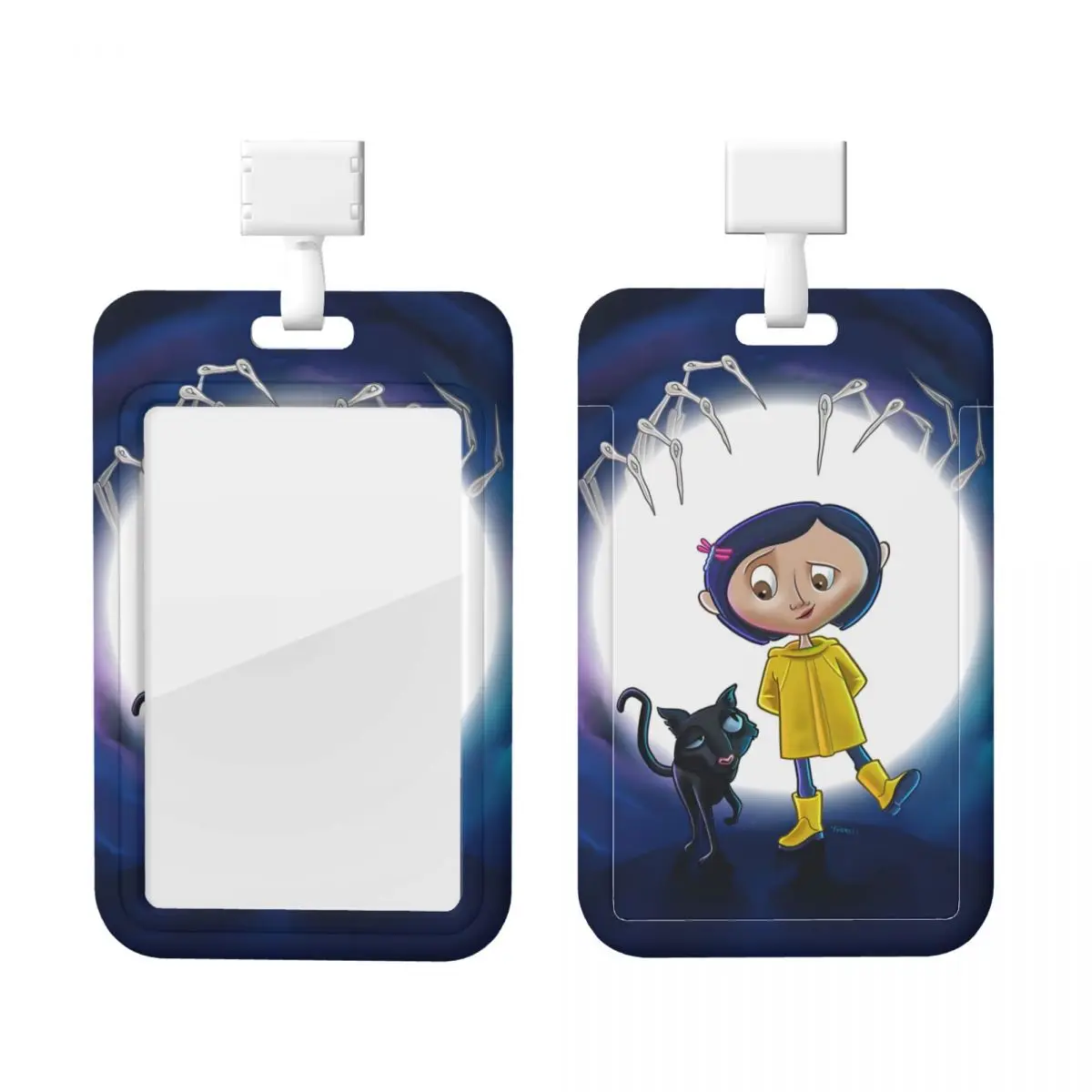 

Custom Coraline Horor Cartoon Lanyard ID Protector Badge Card Unisex Student Campus Lanyard Cards Holder Credentials Accessories