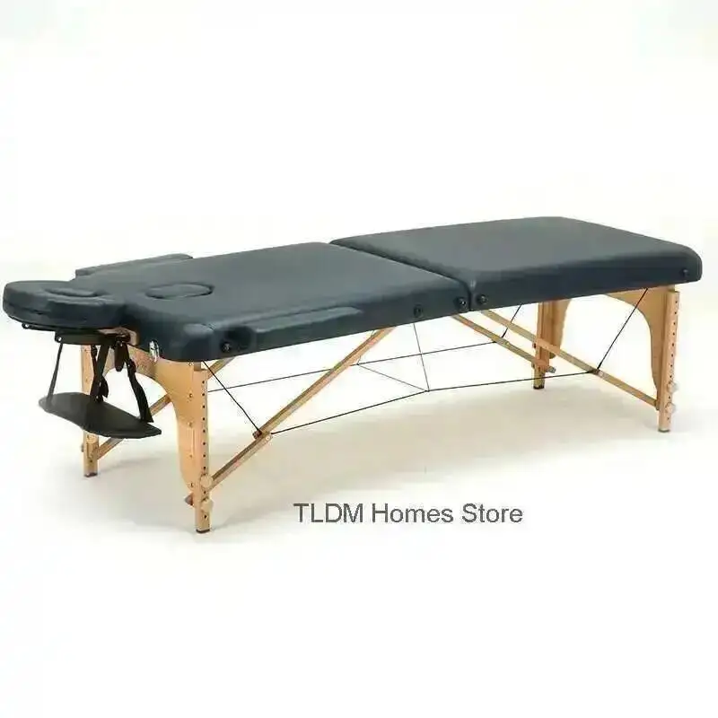 

Massage Tattoo Acupuncture Therapy Physical Portable Bed Beauty Salon Folding Massage Bed Salon Furniture Wooden Massage Tables