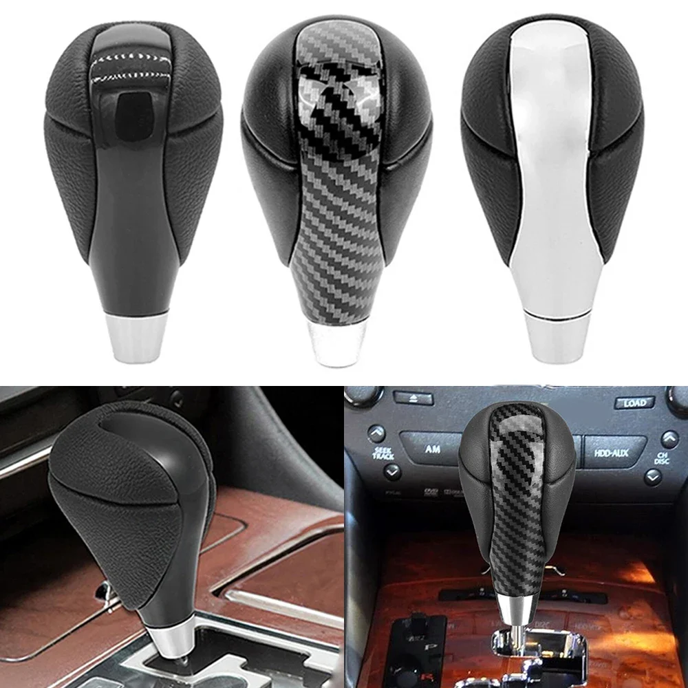 

Car Gear Shift Knob Automatic Shifter Lever Leather Fit For Lexus GS300 GS350 GS400 ES330