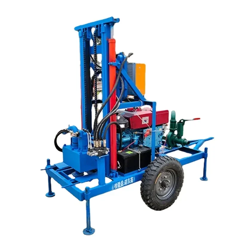 200m Depth Tractor Water Well Drilling Rig Machine Portable Deep Water Well Drilling Machine Drilling Rigs Hot Sale Africa