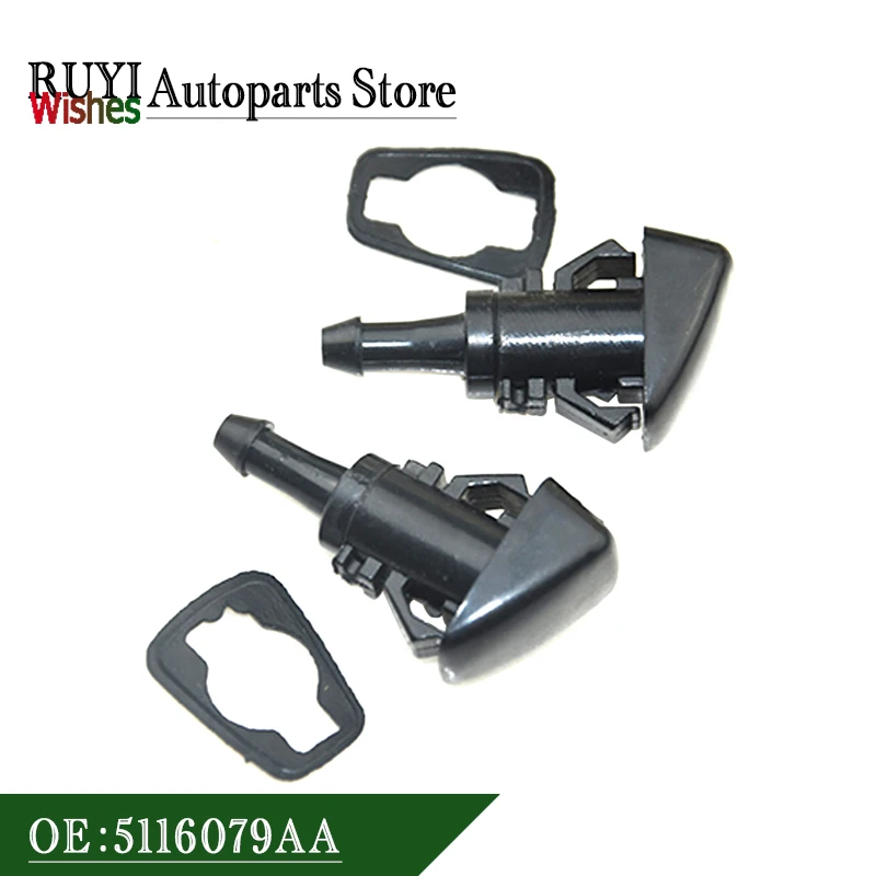 5113049AA High Quality Front Left Right Windshield Washer Nozzle Jet 5116079AA For Dodge Charger Ram 1500 2500 4805742AB