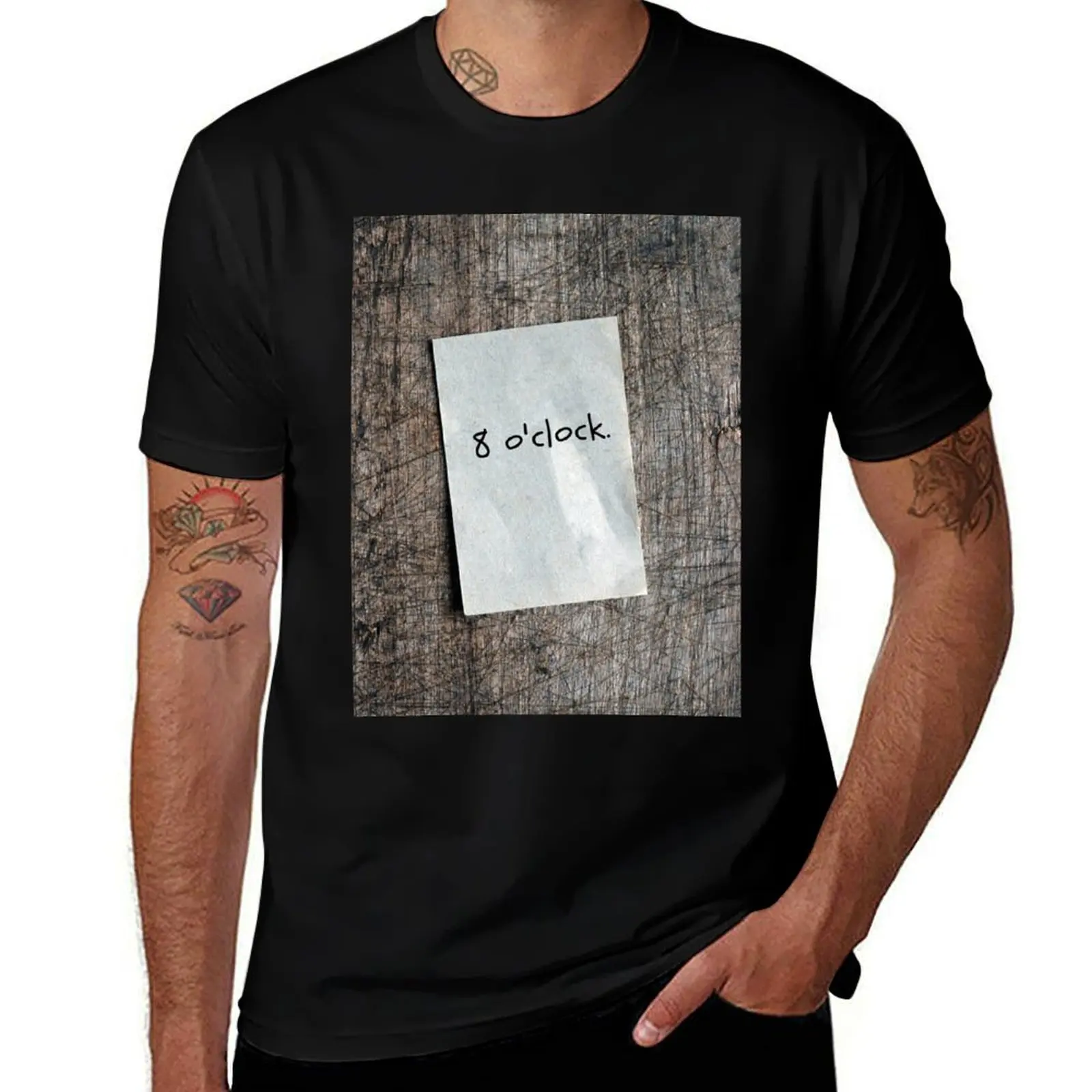 Written On A Piece Of Paper. T-Shirt Trendy Casual Short Sleeve Shirt T-Shirt