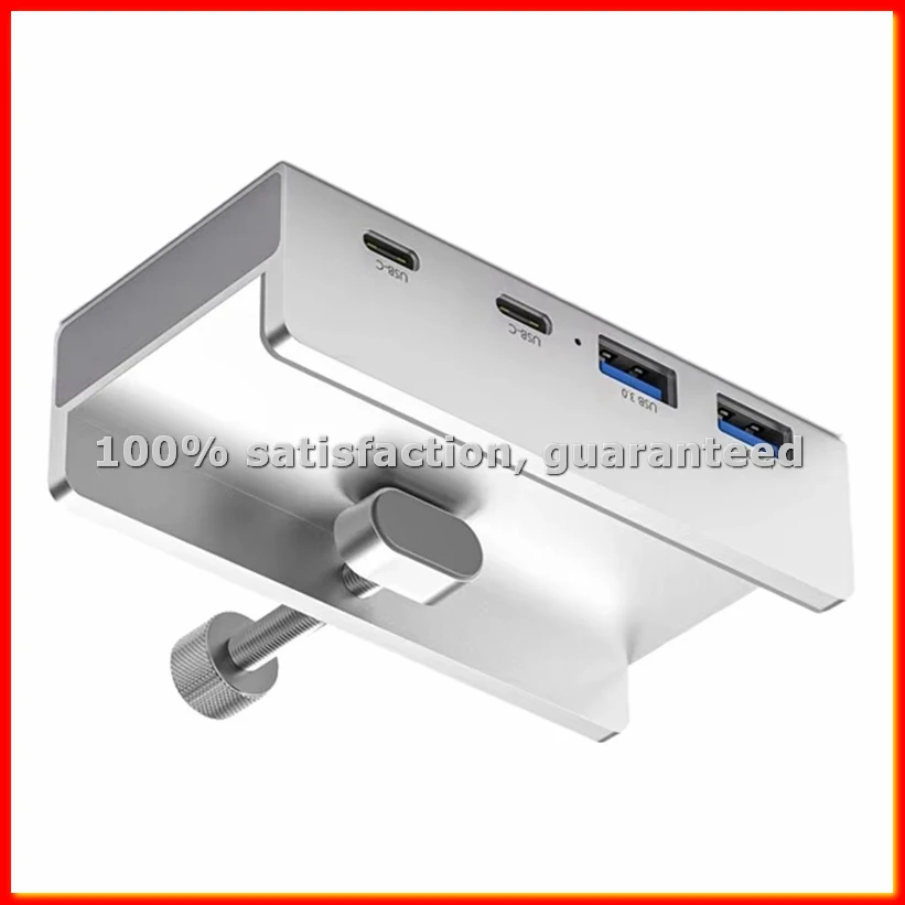 

USB-хаб на 4 порта USB 3.2, алюминиевый, с блоком питания, разветвитель USB 3.2, адаптер-концентратор, 10 Гбит/с, аксессуар для ПК, A-A56M