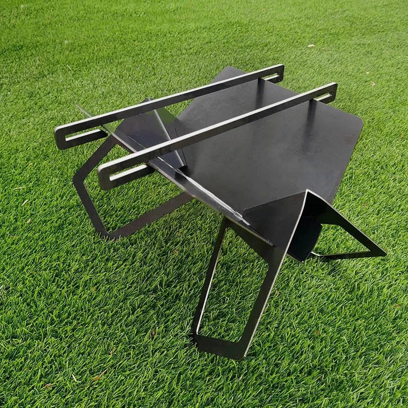 Outdoor Small Portable Fire Pits Portable Grill Stand Bonfire Rack Modern Household Garden Brazier Simple Barbecue Camping Stove