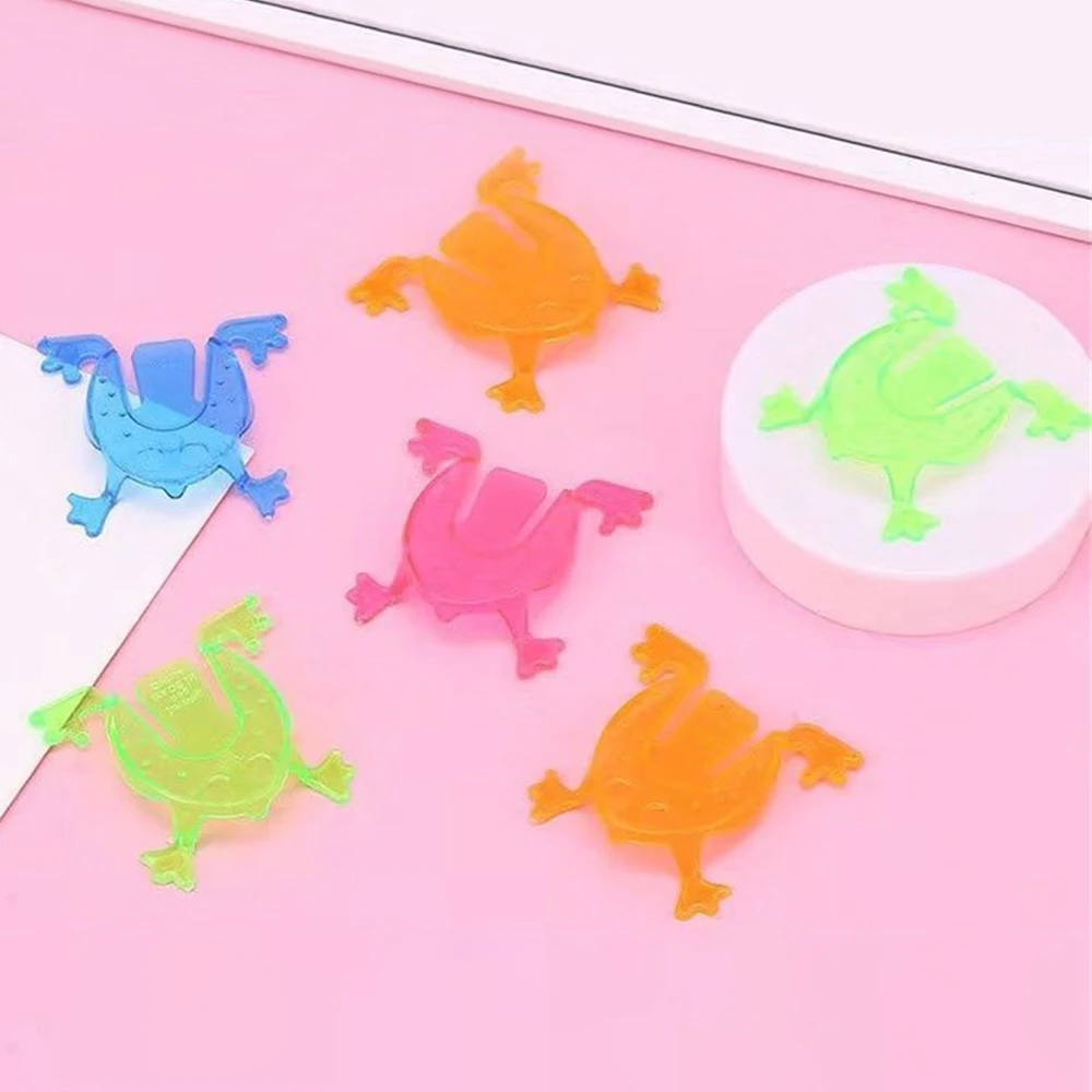 Grenouille sautante rebondisnoyaux en plastique pour enfants, jouet coule, durable, 10 pièces, 20 pièces, 30 pièces