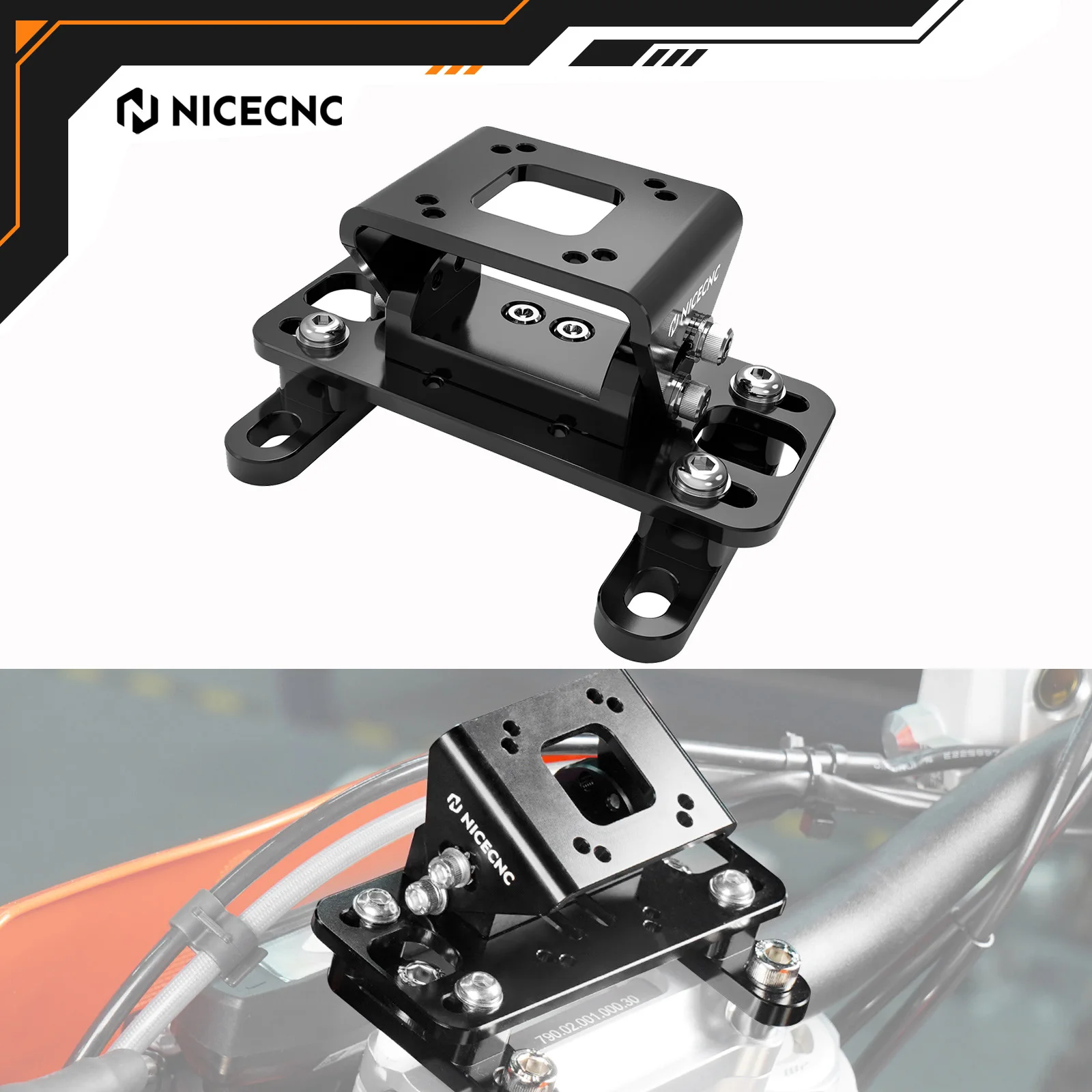 

NICECNC For KTM 390 690 950 990 1050 1090 1190 1290 Enduro R SMC SMCR ADVENTURE 2008-2023 Navigation Bracket Phone GPS Holder
