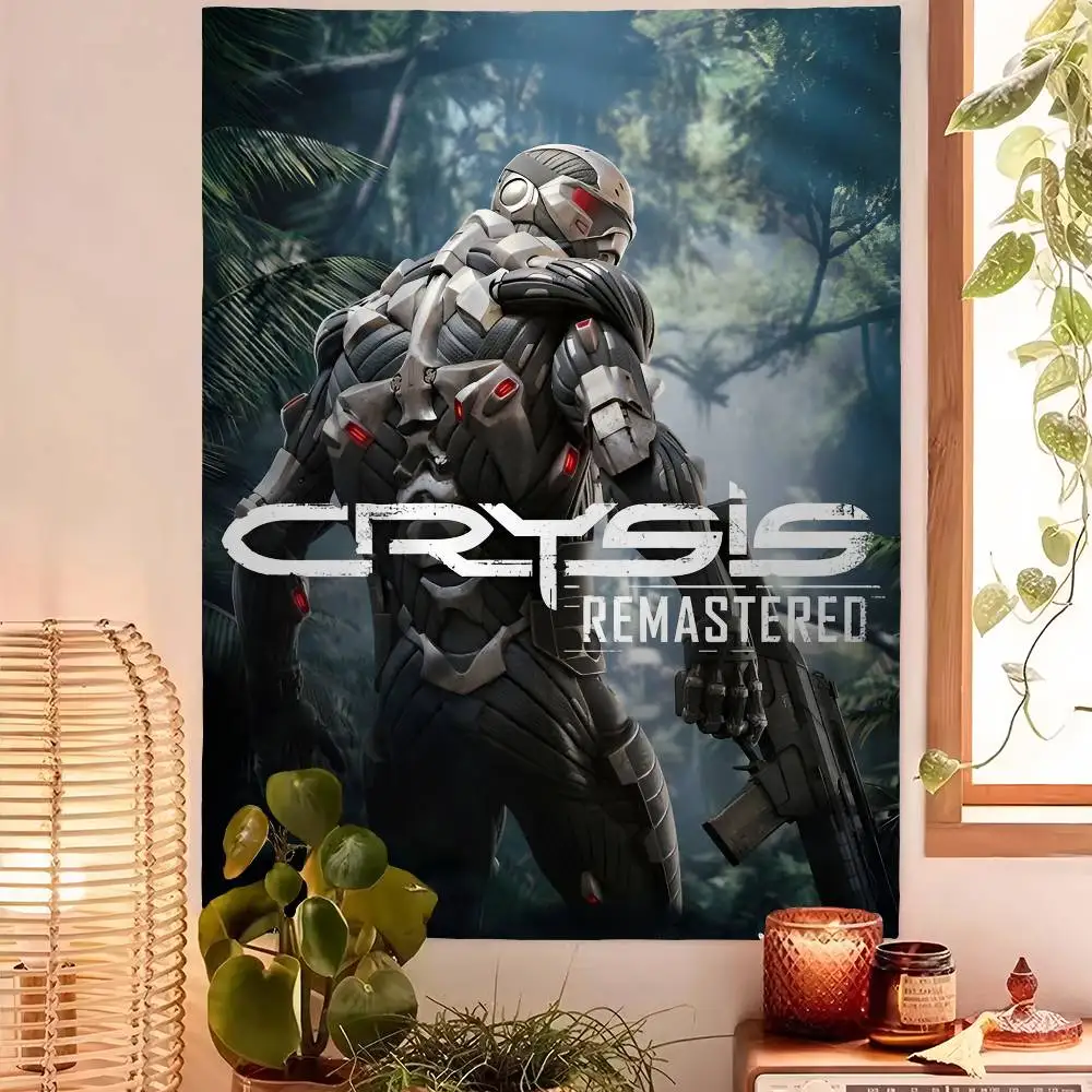 لعبة C-Crysis Art أنيمي نسيج الفن الخيال العلمي غرفة ديكور المنزل جدار ديكور فني #5