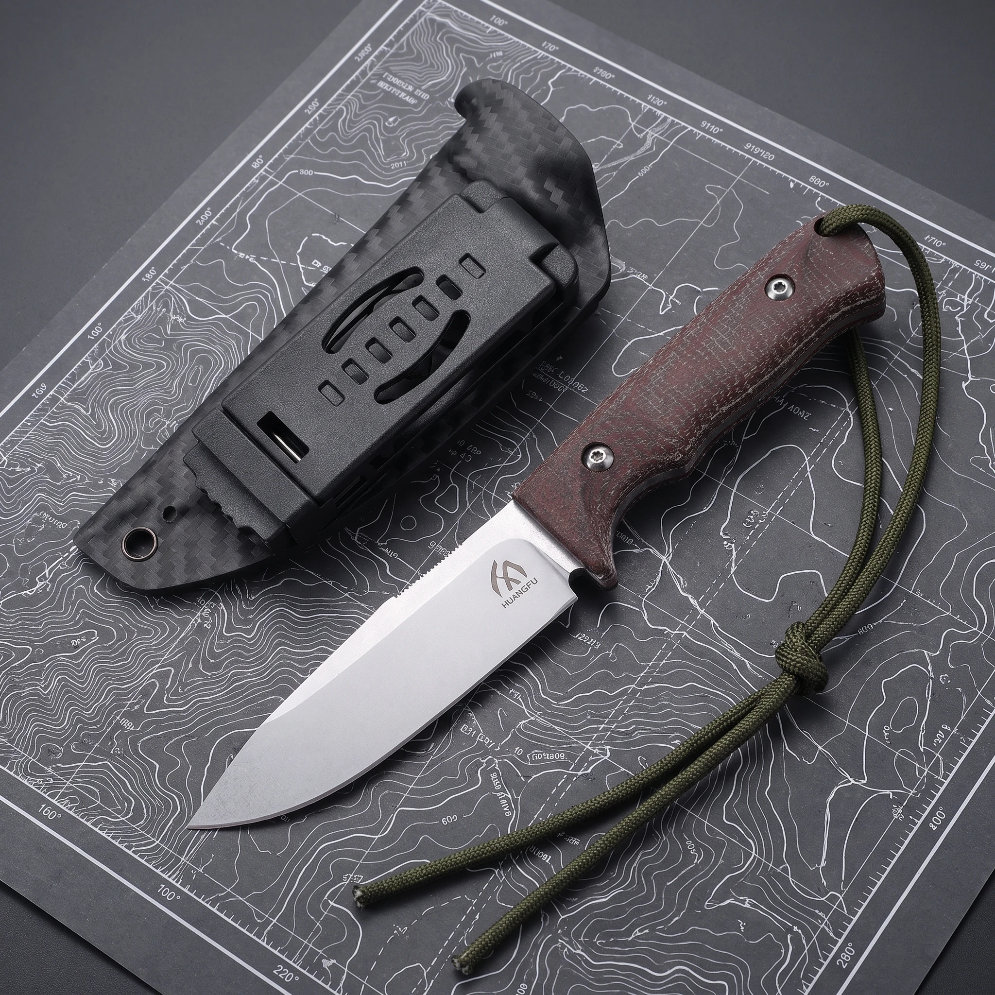 High Hardness Outdoor Integrated Cutting Tool, Wilderness Hiking Camping Portable Tool, Small Knife