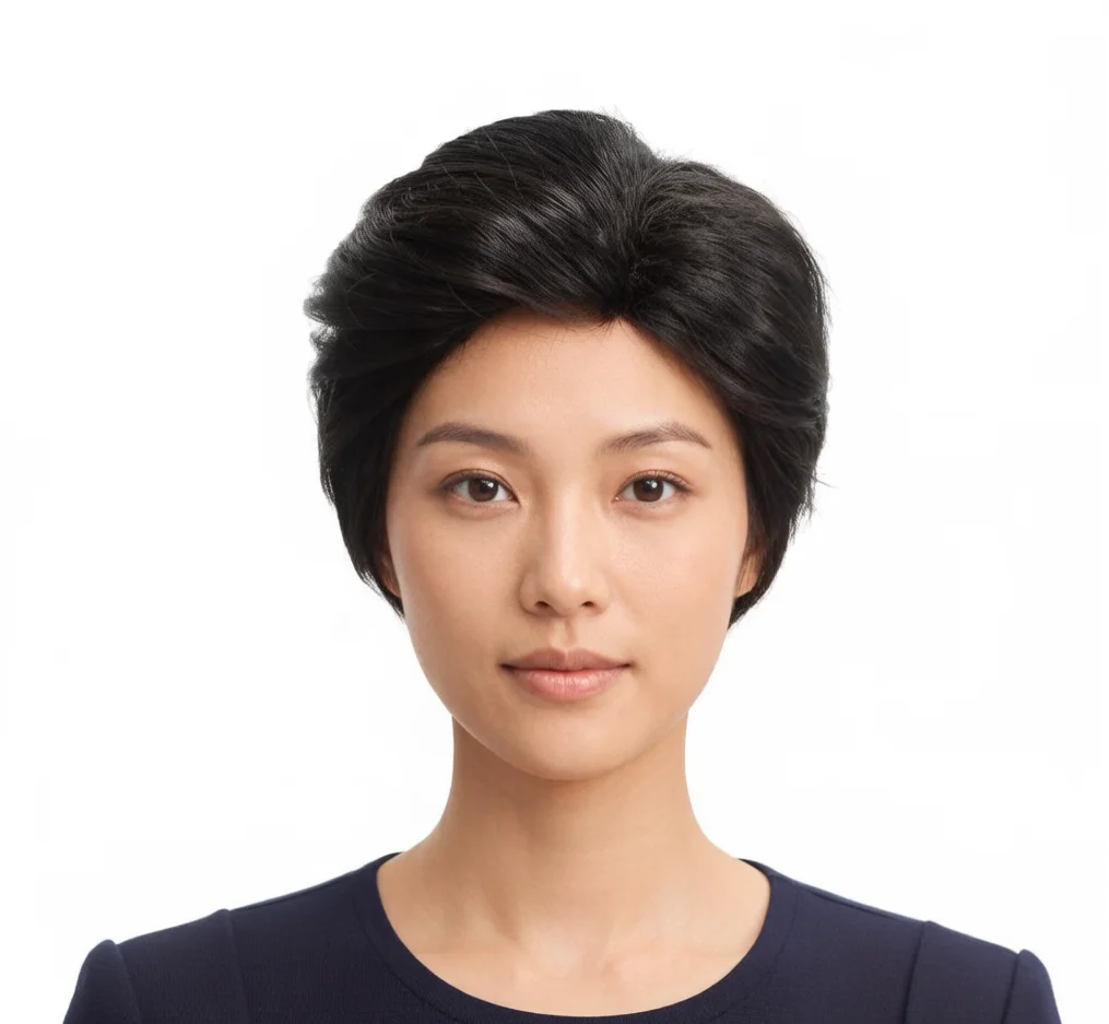 

Black Side Part Men's Wig, Natural Textured Synthetic Hair for Business and Daily Looks