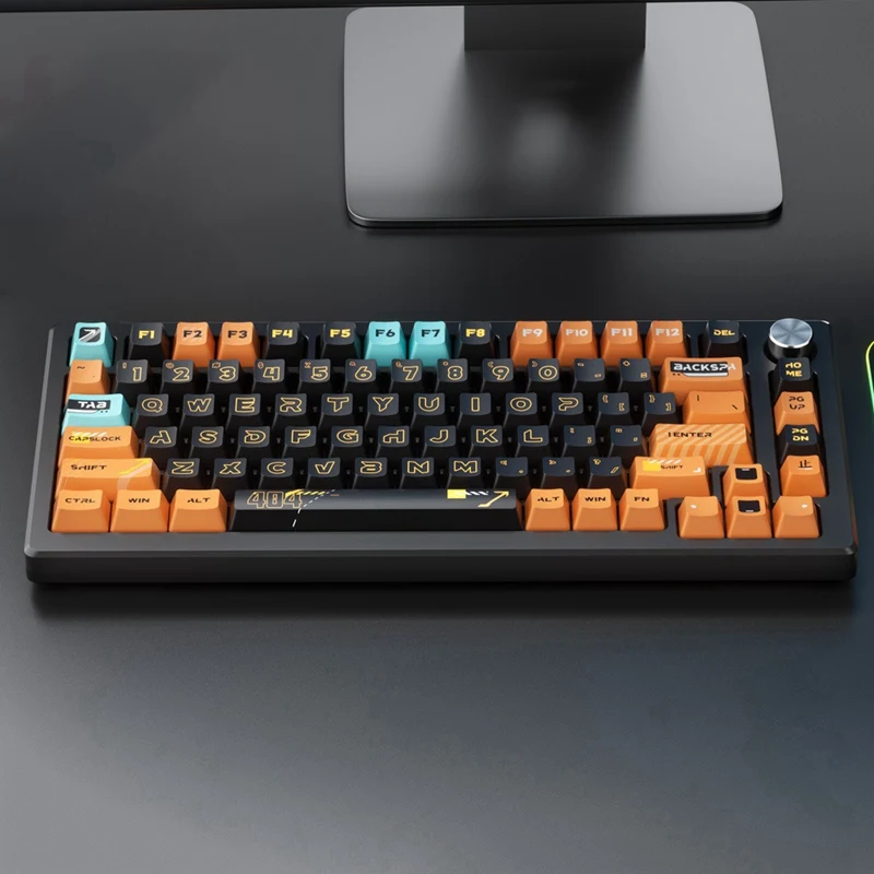 ABHU 131 مفاتيح أغطية المفاتيح PBT الكرز الشخصي خمسة جوانب التسامي الحراري رشاقته قبعات للوحة المفاتيح الميكانيكية Wooting