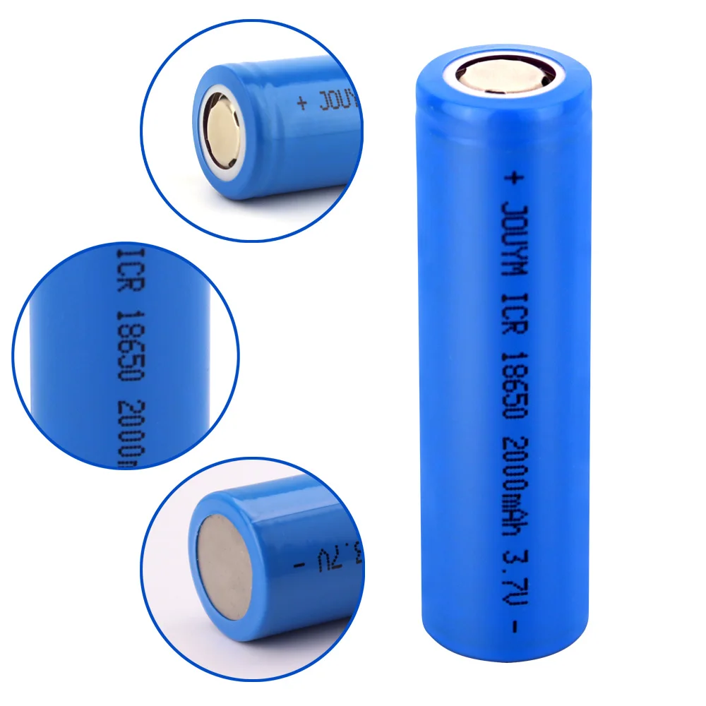 1-10 sztuk 2000MAH 3.7V 18650 akumulator baterie litowe o wysokiej wydajności ogniwo litowo-jonowe