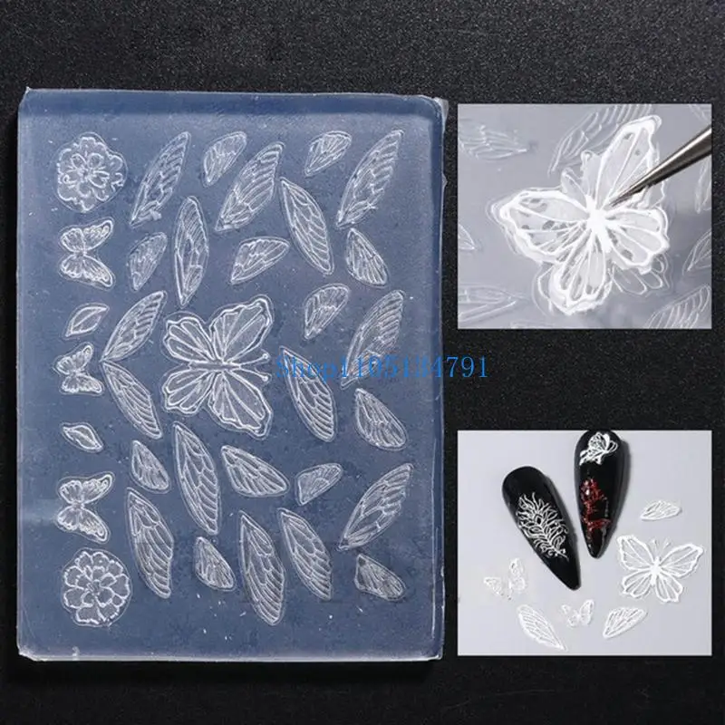 

98km Versatile Art Casting Mold Embossed Silicone Molds for Nail Decorations Sculpture Molds Manicures Mould Tools