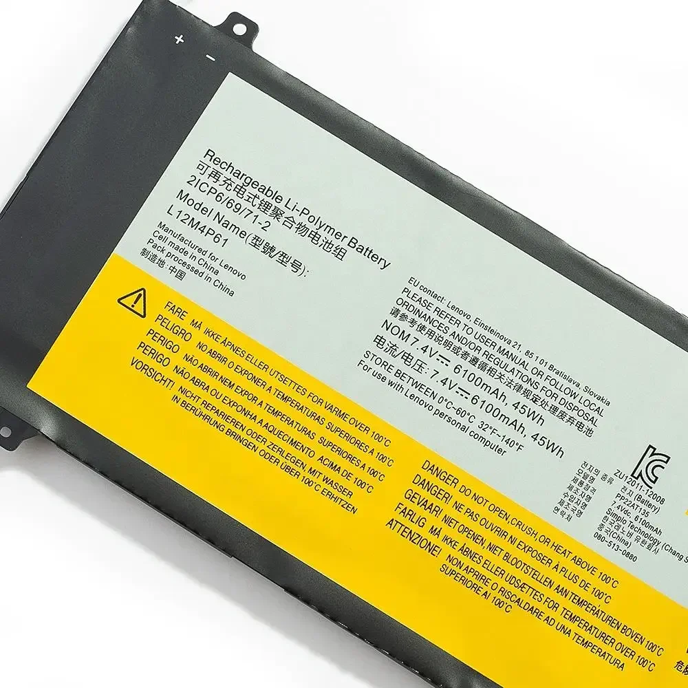 New Original L12M4P61 7.4V 45Wh Laptop Battery for Lenovo Ideapad U330 Touch U330p U330t L12L4P61 etc.