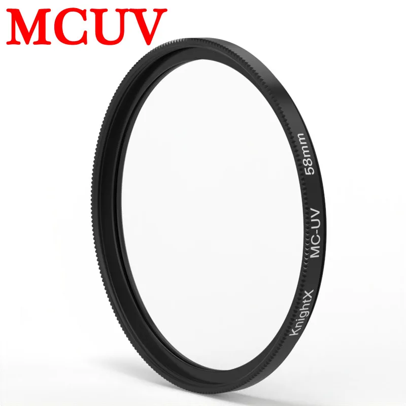 KnightX UV MCUV Filter filtro filtre 49mm 52mm 55mm 58mm 62mm 67mm 72mm 77mm Lente Protect  for Canon Nikon Sony DSLR