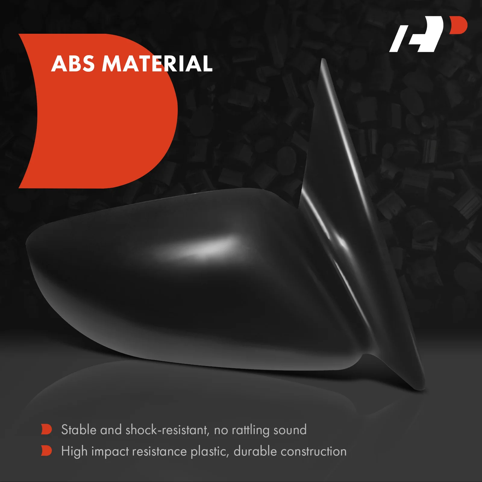 A-Premium Passenger Side Manual Door Mirror for Toyota Camry 1997-2001 Non-Folding Black