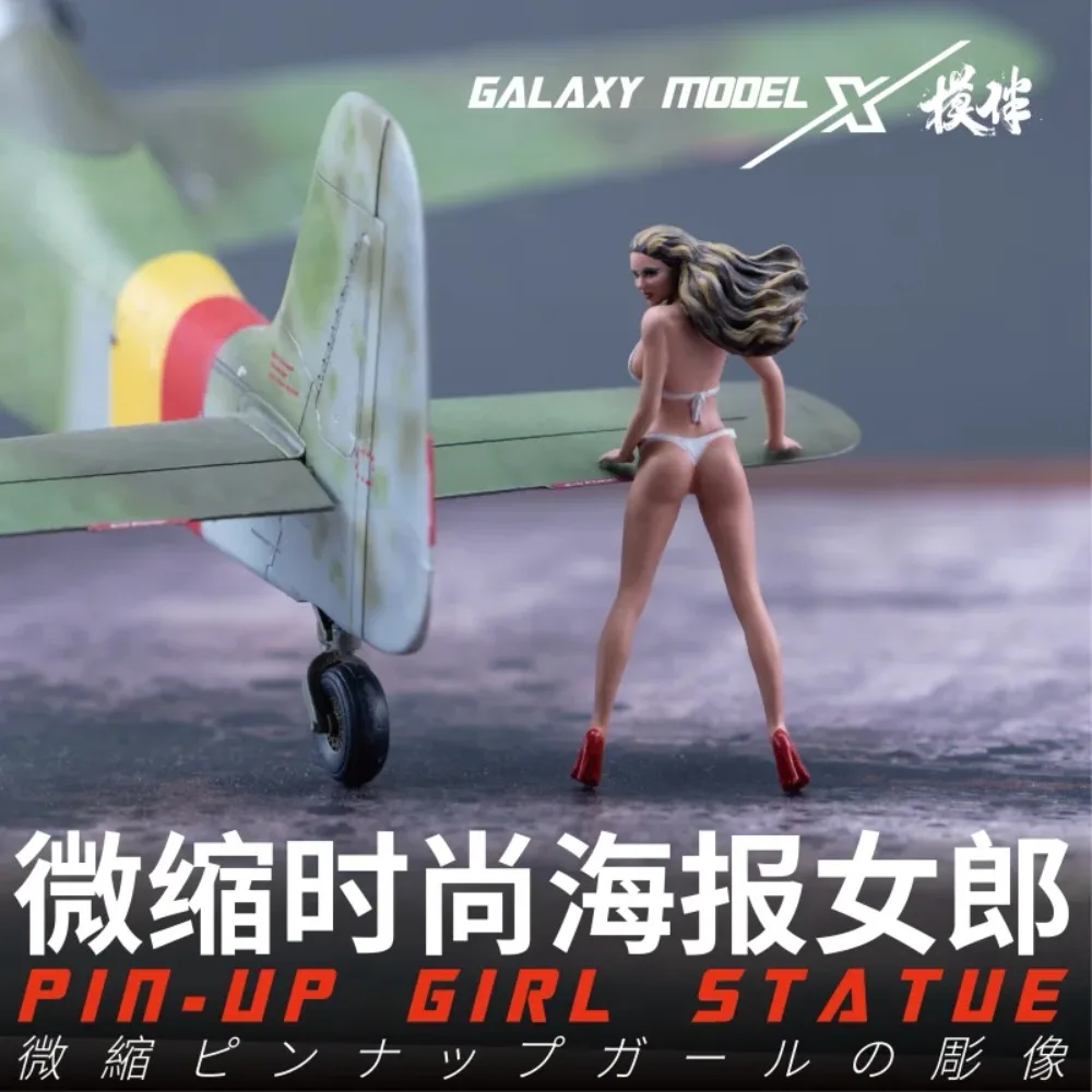 

Galaxy F48057-66 цельная статуя девушки-пин-ап, статическая модель, фигурки для масштаба 1/48, модель истребителя, сцена, здание, хобби, сделай сам