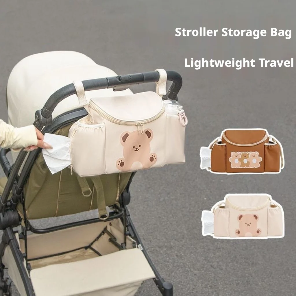 Bolsa Suspensa para Carrinho de Bebê, Suporte para Fraldas e Garrafas de Leite, Bolsa para Guidão de Carrinho, Suporte para Bebidas, Bolsas para Bicicleta Elétrica