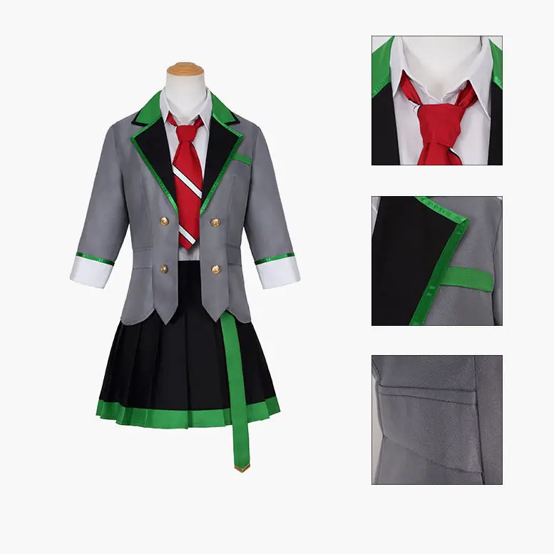 Leo/need Tenma Saki Cosplay School Outfit Wig Anime Pjsk Colorful Stage Costume Alloween Party Outifts for Women Customized