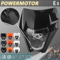 Motorcycle Headlight Plate LED Accessories for KTM EXC SX MX 250 300 450 Fairing Motocross Dirt Bike Supermoto Enduro Headlight