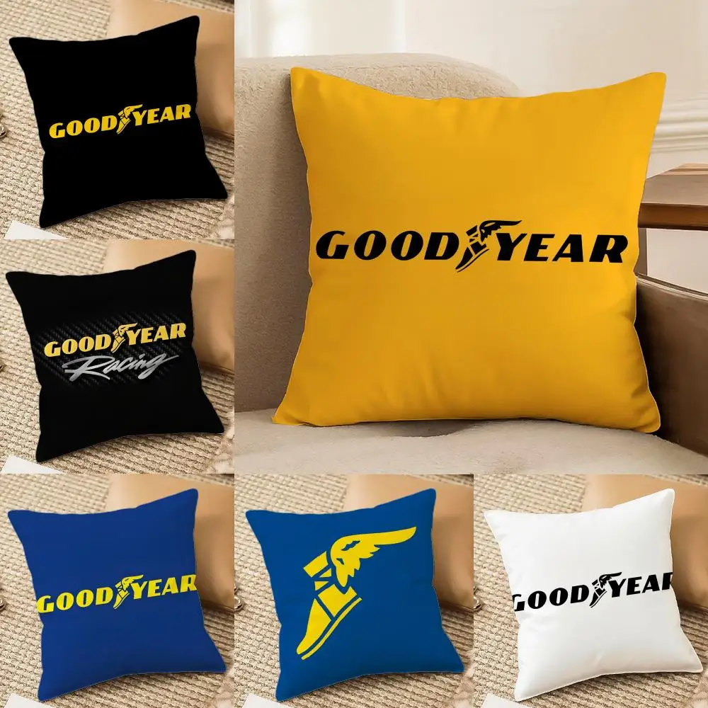 Classic W-GOODyears Game Cushion Cover Short plush Double-sided Print Square Throw Pillow Covers Sofa Home Cushion Decor