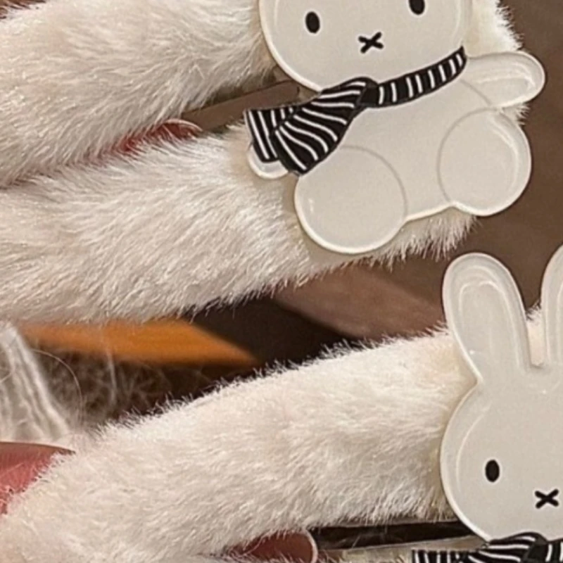 Cartoon Kawaii New Style Plush Hairpin Sweet Bb Clip Good Quality Hair Accessories Side Clip Fine Workmanship Good Looks Miffy