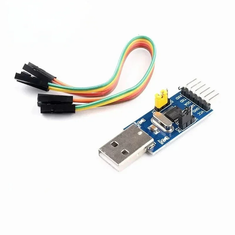 10pcs CH341T 2 in 1 module 3.3V 5V USB to I2C IIC UART USB to TTL single-chip serial port downloader